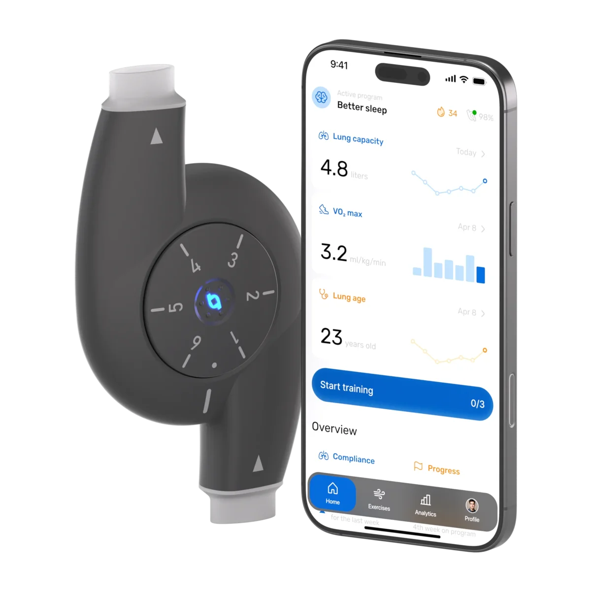 Oumua breathing trainer