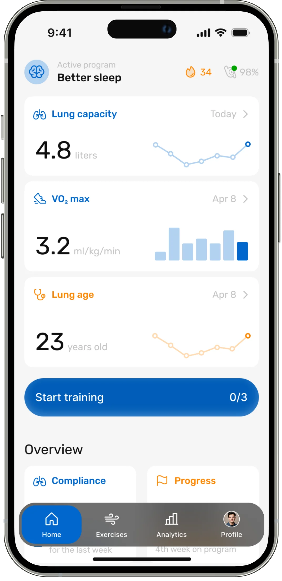 Oumua app interface